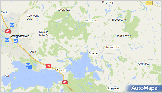 mapa Matyski, Matyski na mapie Targeo