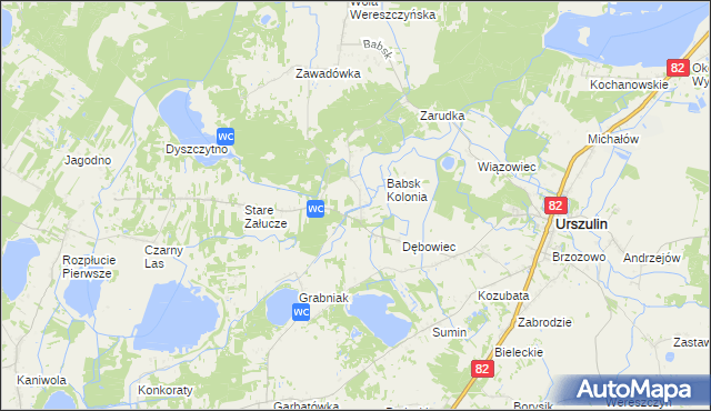 mapa Nowe Załucze, Nowe Załucze na mapie Targeo