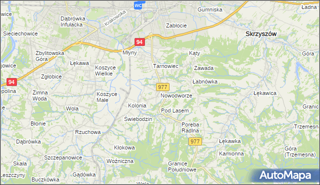 mapa Nowodworze, Nowodworze na mapie Targeo