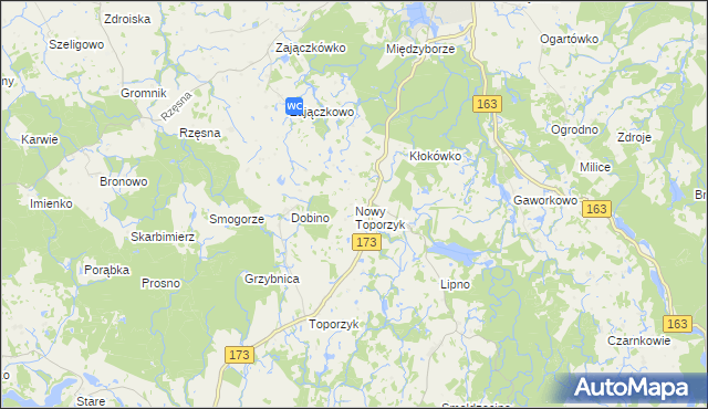 mapa Nowy Toporzyk, Nowy Toporzyk na mapie Targeo