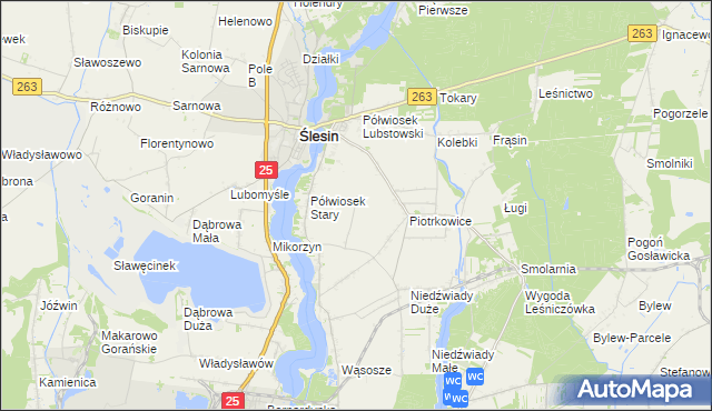 mapa Półwiosek Nowy, Półwiosek Nowy na mapie Targeo