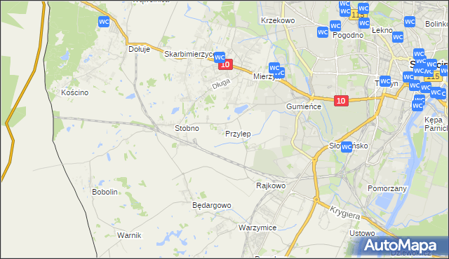 mapa Przylep, Przylep na mapie Targeo