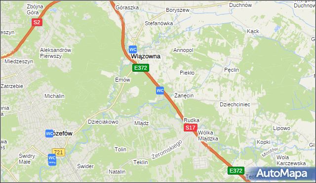 mapa Radiówek, Radiówek na mapie Targeo