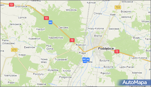 mapa Rodrysin, Rodrysin na mapie Targeo