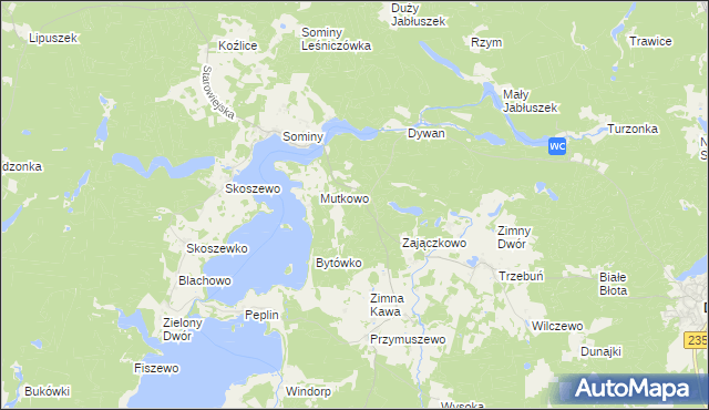 mapa Rozwalewo, Rozwalewo na mapie Targeo