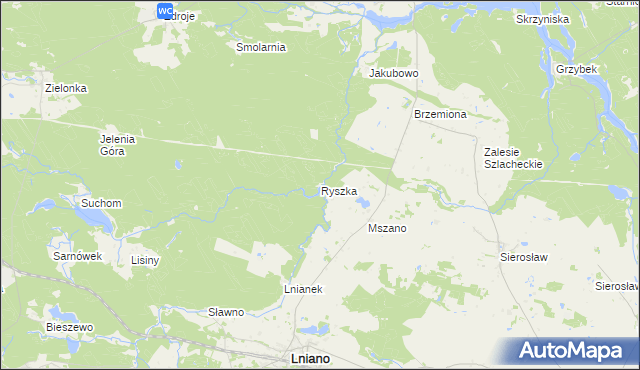 mapa Ryszka, Ryszka na mapie Targeo