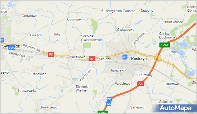 mapa Skałowo, Skałowo na mapie Targeo