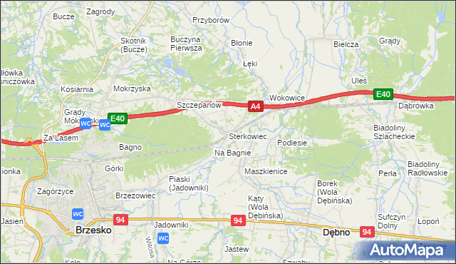 mapa Sterkowiec, Sterkowiec na mapie Targeo