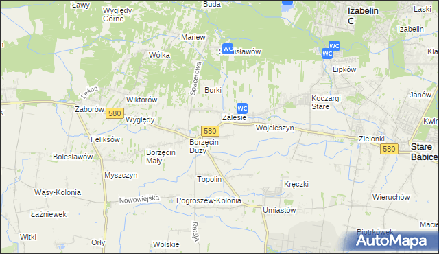 mapa Wierzbin, Wierzbin na mapie Targeo