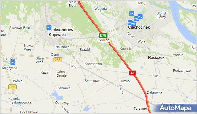 mapa Zgoda gmina Aleksandrów Kujawski, Zgoda gmina Aleksandrów Kujawski na mapie Targeo