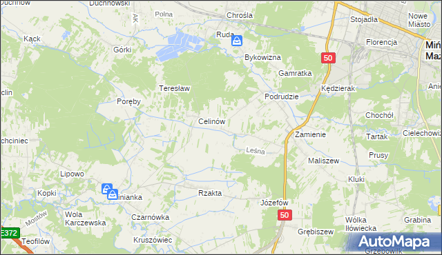 mapa Jędrzejnik, Jędrzejnik na mapie Targeo