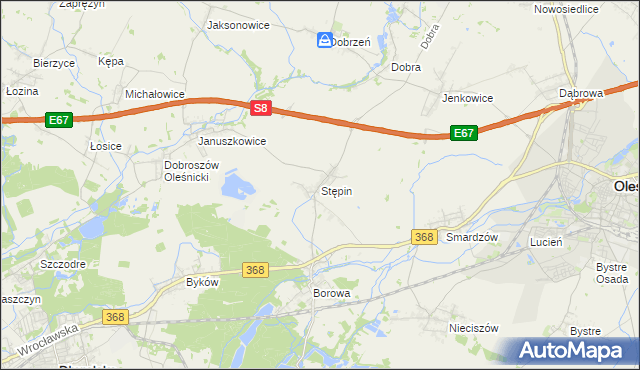 mapa Stępin, Stępin na mapie Targeo