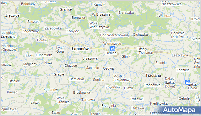 mapa Ubrzeż, Ubrzeż na mapie Targeo