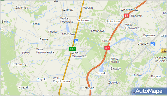 mapa Warszawianka, Warszawianka na mapie Targeo