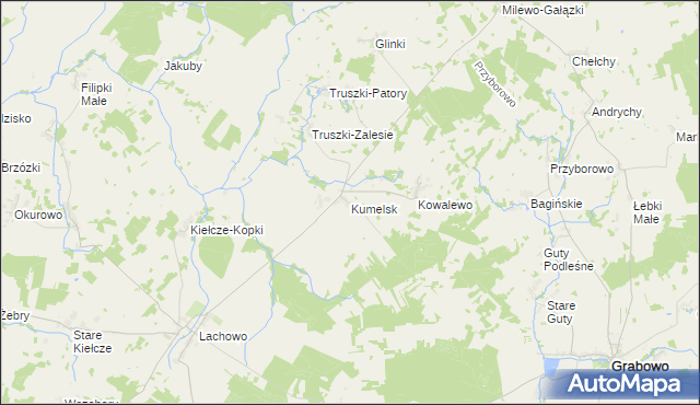 mapa Kumelsk, Kumelsk na mapie Targeo