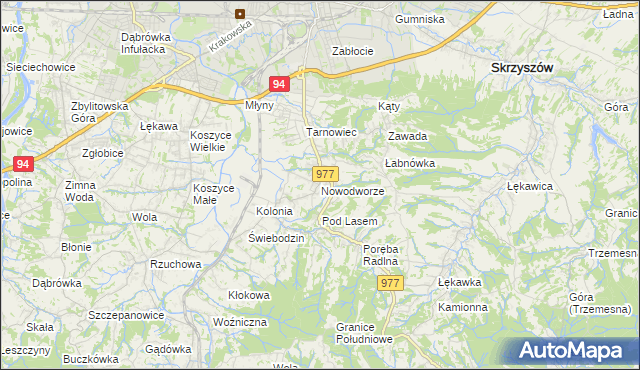 mapa Nowodworze, Nowodworze na mapie Targeo