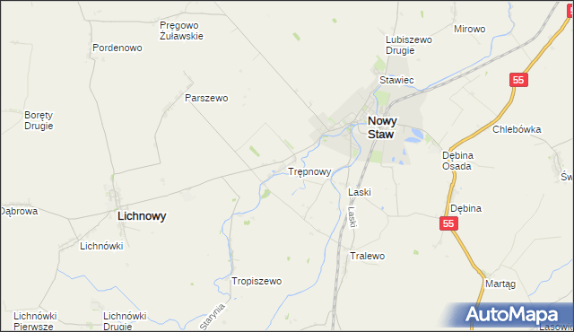 mapa Trępnowy, Trępnowy na mapie Targeo