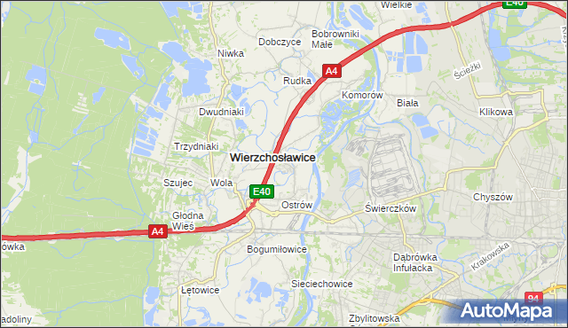 mapa Gosławice gmina Wierzchosławice, Gosławice gmina Wierzchosławice na mapie Targeo