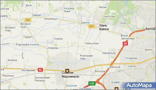 mapa Strzykuły, Strzykuły na mapie Targeo