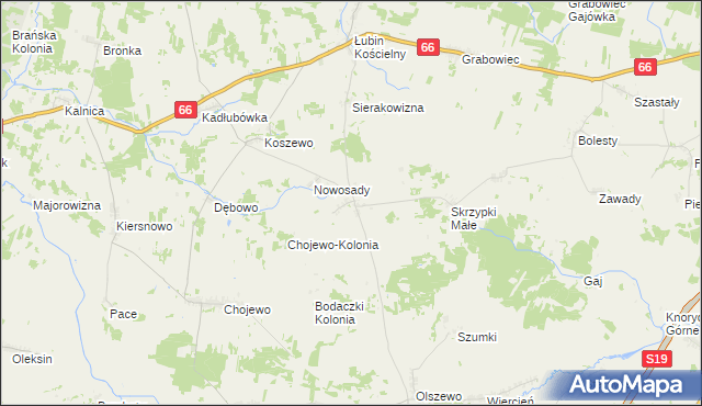mapa Truski, Truski na mapie Targeo