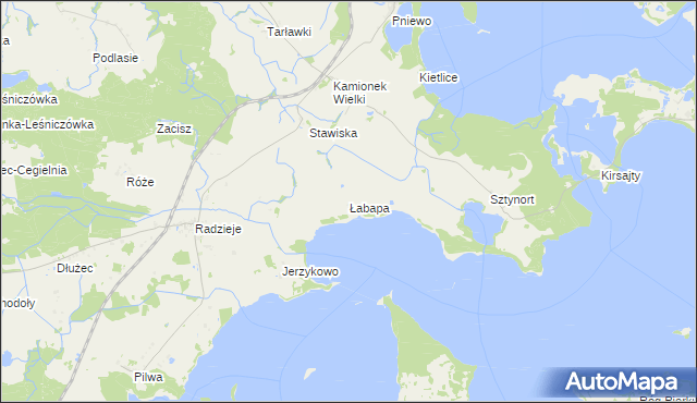 mapa Łabapa, Łabapa na mapie Targeo