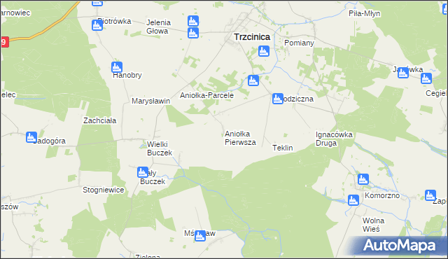 mapa Aniołka Pierwsza, Aniołka Pierwsza na mapie Targeo