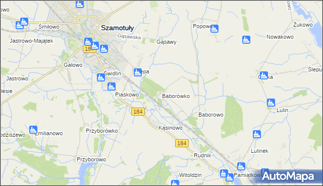 mapa Baborówko, Baborówko na mapie Targeo