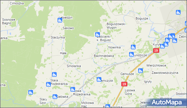 mapa Bachmatówka, Bachmatówka na mapie Targeo