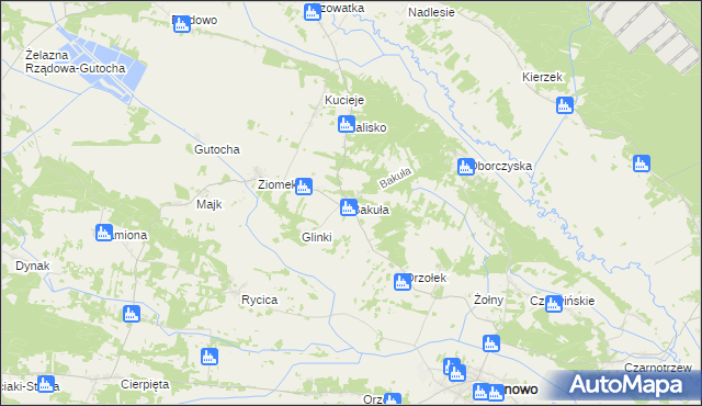 mapa Bakuła, Bakuła na mapie Targeo