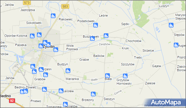 mapa Balików, Balików na mapie Targeo