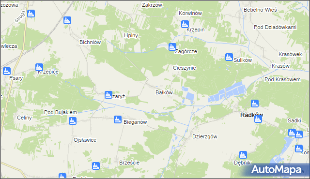 mapa Bałków, Bałków na mapie Targeo