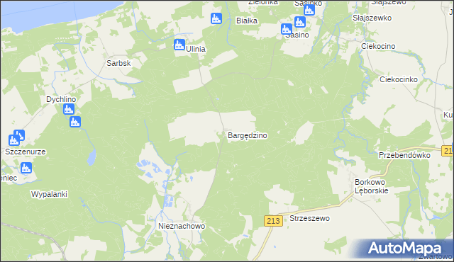 mapa Bargędzino, Bargędzino na mapie Targeo