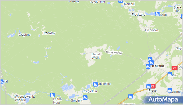 mapa Bartel Wielki, Bartel Wielki na mapie Targeo