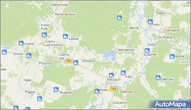 mapa Barycz gmina Żytno, Barycz gmina Żytno na mapie Targeo