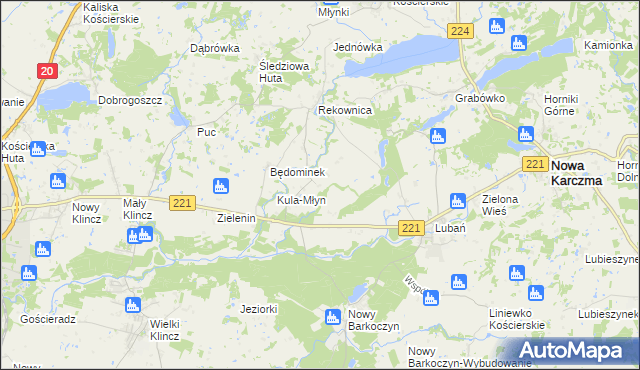 mapa Będomin, Będomin na mapie Targeo