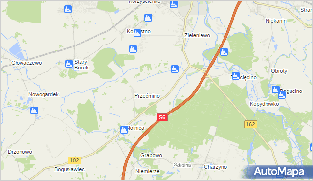 mapa Bezpraw, Bezpraw na mapie Targeo