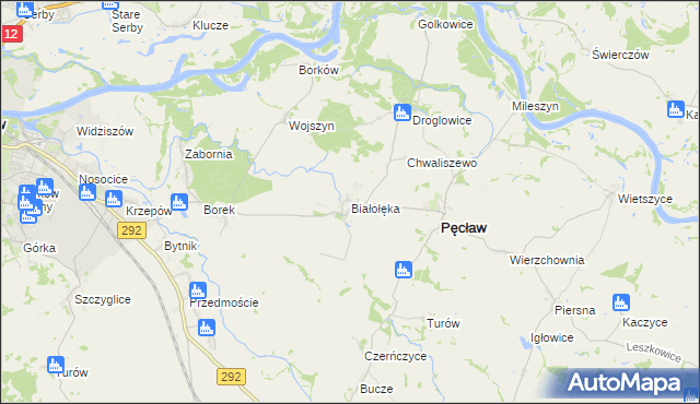 mapa Białołęka, Białołęka na mapie Targeo