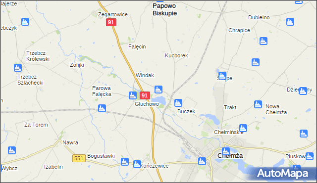 mapa Bielczyny, Bielczyny na mapie Targeo