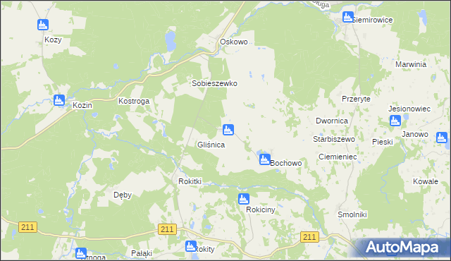 mapa Bochówko, Bochówko na mapie Targeo