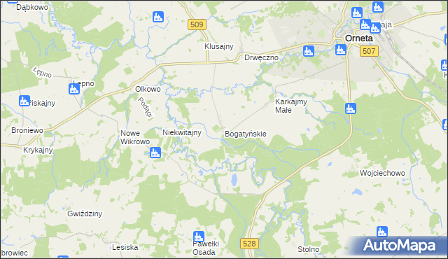 mapa Bogatyńskie, Bogatyńskie na mapie Targeo