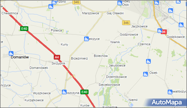 mapa Bolechów, Bolechów na mapie Targeo