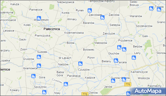 mapa Bolowiec, Bolowiec na mapie Targeo