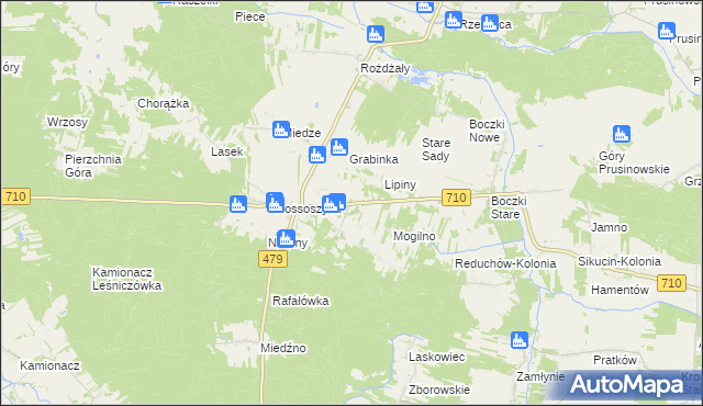 mapa Borek Lipiński, Borek Lipiński na mapie Targeo