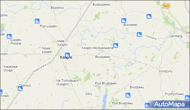 mapa Brudzawki, Brudzawki na mapie Targeo