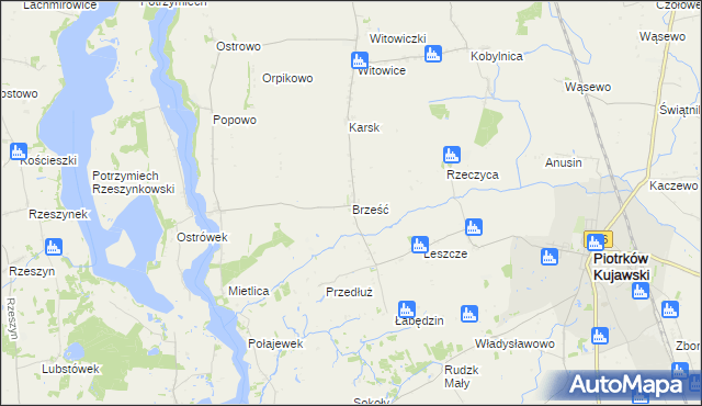 mapa Brześć, Brześć na mapie Targeo