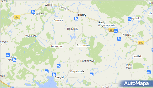 mapa Brzozówko, Brzozówko na mapie Targeo