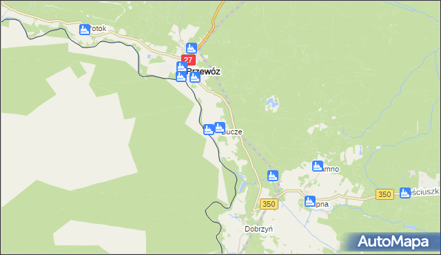 mapa Bucze gmina Przewóz, Bucze gmina Przewóz na mapie Targeo