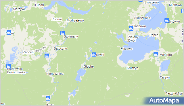 mapa Bukówki, Bukówki na mapie Targeo