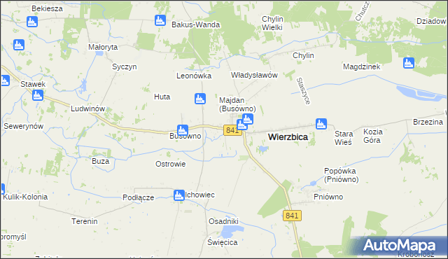 mapa Busówno-Kolonia, Busówno-Kolonia na mapie Targeo