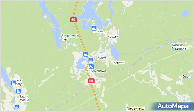 mapa Bystrz, Bystrz na mapie Targeo